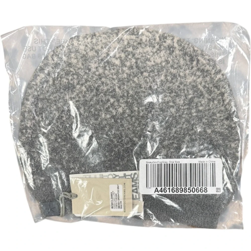 Barefoot Dreams CozyChic Lite Confetti Beanie OS Smokey Green Fog Gray